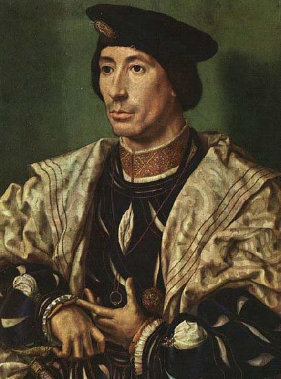 GOSSAERT, Jan (Mabuse) Portrait of Baudouin of Burgundy - Oil on panel Staatliche Museen oil painting image